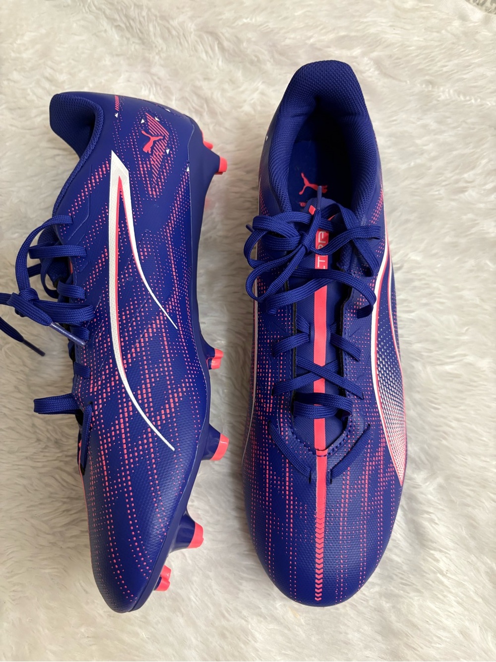 Puma Ultra 5 Play FG/AG Lapis Lazuli Sunset Glow Soccer Cleat
107689-01 Sz 12.5